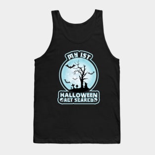 Kids My 1st Halloween Act Scared Costume Tank Top